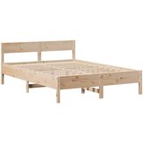 vidaXL Posteljni okvir brez vzmetnice 120x200 cm trdna borovina | Shoptok.si
