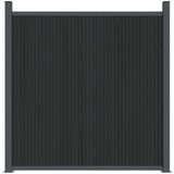  Ograjni panel siv 1564x186 cm WPC | Shoptok.si