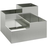  Vrtna saksija Srebrno 80 x 80 x 60 cm Pocinčani čelik | shoptok.hr
