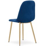  PADVA stolica - tamnoplavi baršun / noge od hrasta x 1 | shoptok.hr