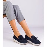 Gemre Black women's platform loafers with embellishment Selerina | shoptok.hr