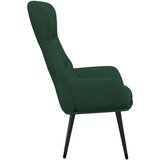  Stolica za opuštanje sa stolcem za noge od tkanine tamnozelena | shoptok.hr
