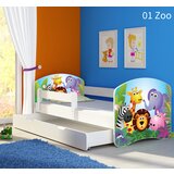  Dječji krevet ACMA s motivom, bočna bijela + ladica 160x80 cm 01-zoo | shoptok.hr