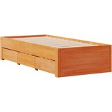  Okvir kreveta bez madraca s ladicama 100x200 cm od borovine | shoptok.hr