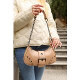Madamra Mink Patent Leather Women's Trousered Baguette Bag with Belt Buckles. | ePonuda.com
