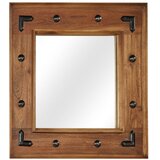 vidaXL Ogledalo od masivnog bagremovog drva 50 x 50 cm | shoptok.hr