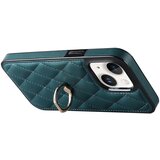 INORCO Za iPhone 13 6,1-palčni etui za telefon iz PU usnja+TPU z šivi v obliki romba, držalo za prstan, ovitek za telefon s stojalom, (22037132) | Shoptok.si