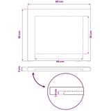  Pravokutni stolni vrh 80 x 50 x 3 cm Pravokutni - Bijela 90 x 55 x 3 5 cm Živi rub 1 strana | shoptok.hr