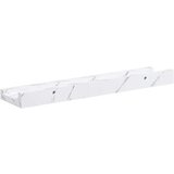  Polica na zidu s policom 4 pcs Bijeli mramor 40 x 9 x 3 cm | shoptok.hr