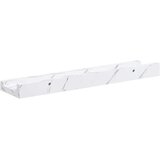  Stenska polica 4 pcs Beli marmor 40 x 9 x 3 cm Konstruiran les, (5000200469) | Shoptok.si