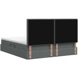  LED krevet za pohranu s madracem Tamnosiva 180 x 200 cm Tkanina - Tamnosiva 180 x 200 cm Dizajn linija | shoptok.hr