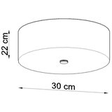 Sollux SL.0759 - plafonsko svetlo skala 3xE27/60W/230V, prečnik 30 cm, belo | Eponuda.com
