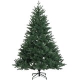  Umjetno božićno drvce s kuglicom 120 cm 150 LED lampica - Zelena 120 cm s LED-ima i crnim lopticama | shoptok.hr