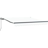 vidaXL Ručno upravljiva tenda bijela 350x250 cm, Tenda zamjenska tkanina za okvir 3,5x2,5 m bijela | shoptok.hr