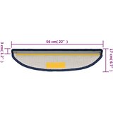  Prostirke za stepenice 15 kom 56x17x3 cm plave poluokrugle | shoptok.hr