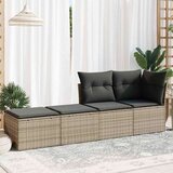 vidaXL 2-dijelni set vrtnih sofa poliratan i bagrem s jastucima sivi | shoptok.hr