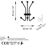 WALLXPERT metalna zidna kuka crna boja ant | ePonuda.com