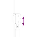 vidaXL Zložljivo stransko senčilo Siva 500 x 220 cm Poliester, (5000222607) | Shoptok.si
