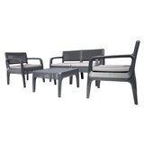 Hanah home Latte Double - Anthracite Anthracite Garden Lounge Set | ePonuda.com