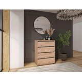 CARRYHOME komoda, antracit, barve hrasta | Shoptok.si