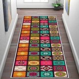 Conceptum Hypnose Wooylk0089 whiteorangegreenyellowfuchsia carpet (80 x 250) | ePonuda.com