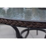Gardenson VRTNA GARNITURA RAVENNA aluminij barve grafita, temno rjava | Shoptok.si