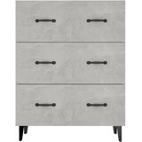  Komoda siva boja betona 69,5x34x90 cm od konstruiranog drva | shoptok.hr