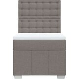 vidaXL Krevet s oprugama i madracem smeđesivi 100 x 200 cm od tkanine | shoptok.hr