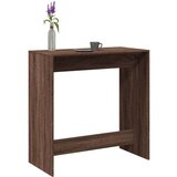 vidaXL Barska miza rjavi hrast 102x50x103,5 cm inženirski les | Shoptok.si