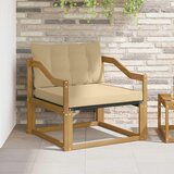  Set vanjskih sofa Čvrsto drvo akacije i Textilene Bijela | shoptok.hr