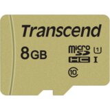 Transcend microSDHC 500S 8GB Class 10 UHS-I U1 + SD Adapter | shoptok.hr