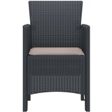  Vrtna stolica 2 kom. Antracit Polipropilen | shoptok.hr