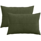  Presvlaka za jastuk 2 pcs ALMELO Zelena 50 x 75 cm Kord | shoptok.hr