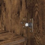 vidaXL Visoka omara dimljen hrast 29,5x34x119,5 cm inženirski les | Shoptok.si