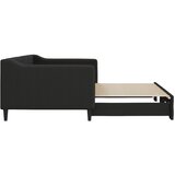  Dnevni krevet na razvlačenje crni 90 x 200 cm od tkanine | Eponuda.com