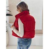 DStreet Kamizelka damska pikowana czerwona | Shoptok.si