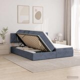  Krevet s od storage s uzglavljem 2 kom. Tamnosiva | shoptok.hr