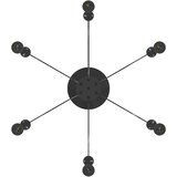 vidaXL Visilica sa 6 grla E27 crni metal | shoptok.hr