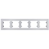HAGER Okvir 5-struki horizontalni Lumina WL5752 sivi | Eponuda.ba