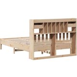 vidaXL Knjižna postelja brez vzmetnice 150x200 cm trdna borovina | Shoptok.si