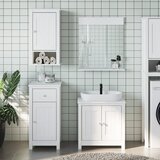 vidaXL 3-dijelni set kupaonskog namještaja berg bijeli od borovine | shoptok.hr