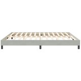  Okvir kreveta bez madraca svijetlo sivi 200x210 cm baršun | shoptok.hr