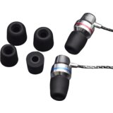 INF Nadomestni ušesni nastavki s spominsko peno za srednje slušalke 4,7-5,5 mm 3 pari Black, (21537831) | Shoptok.si