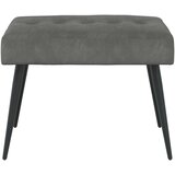  Klupa s gumbastim tkanjem Tamnosiva 60 x 40 x 45 cm Baršun | Eponuda.com