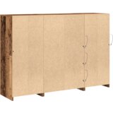  Komoda s LED svjetlima staro drvo 142.5x37x100 cm inženjersko drvo | shoptok.hr