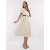 Italy Moda Dress-MI-SK-A2328.41-beige | Shoptok.si
