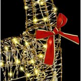 vidaXL Reindeer vuče saonice Topla bijela 120 cm 55 cm PET | shoptok.hr