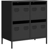  Komoda crna 68x39x73,5 cm hladno valjani čelik | shoptok.hr