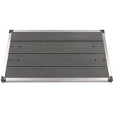  Vanjska podloga za tuš WPC i nehrđajući čelik 110 x 62 cm siva | Eponuda.com