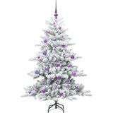  Umjetno božićno drvce s nogom Bijelo 150 cm PVC i čelik | shoptok.hr